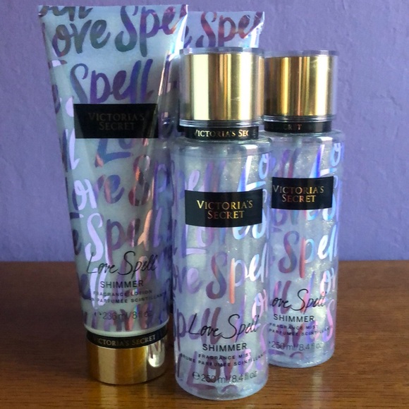 Victoria's Secret Other - 💜NWT Victoria’s Secret Love Spell Shimmer Set x2💜